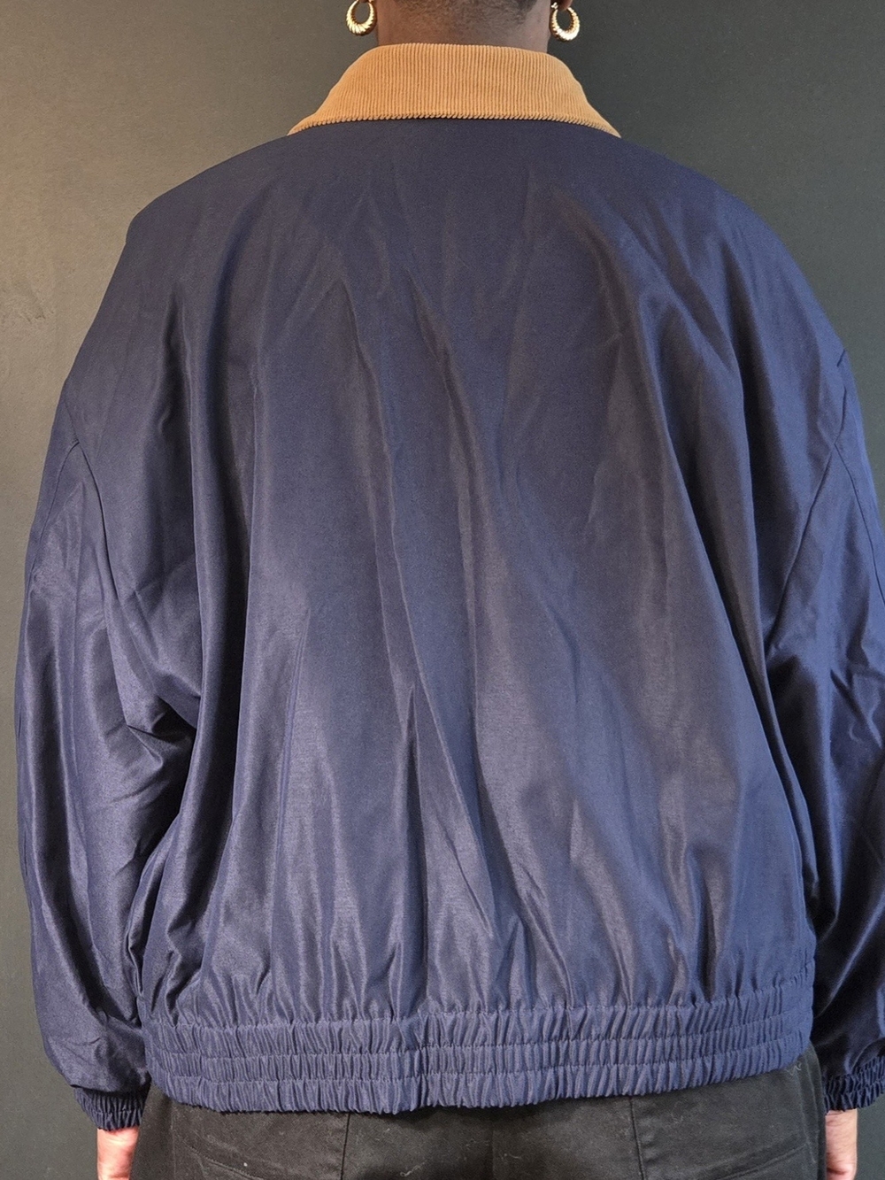anthropologie | the rylie bomber jacket by pilcro | sportswear | navy | us 2x - Picture 3 of 7